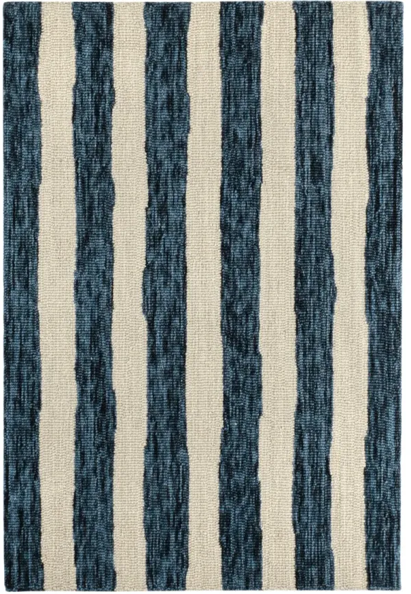 Silas Stripe Hand Micro Hooked Wool Rug