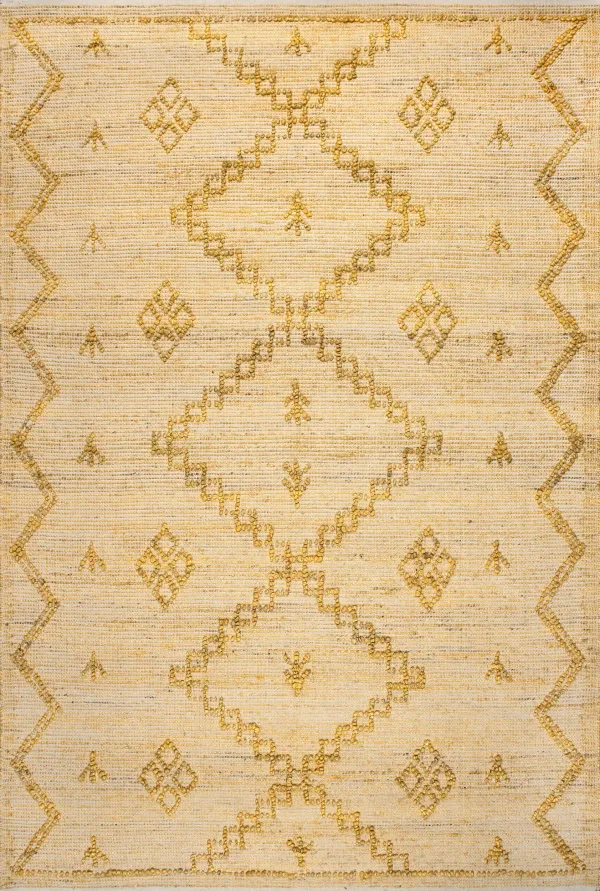 Textured Moroccan Jute Rug