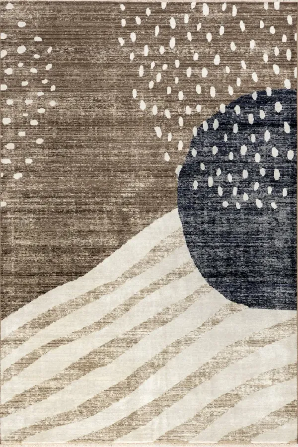 Manaslu Sunrise Fringed Rug