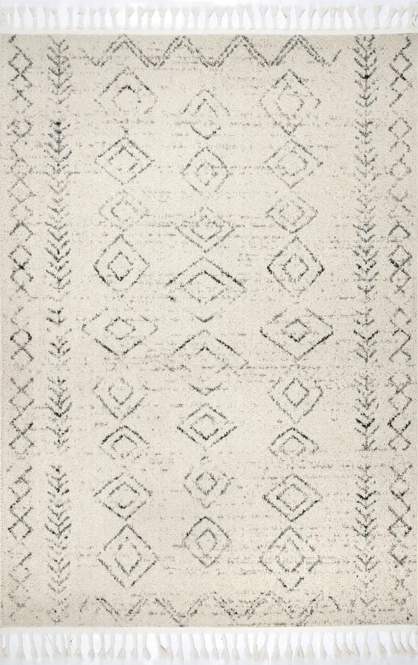 Moroccan Diamonds Tassel Rug