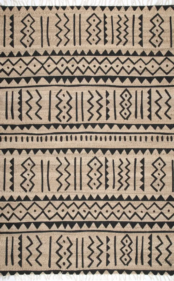 Jute-Blend Tasseled Rug