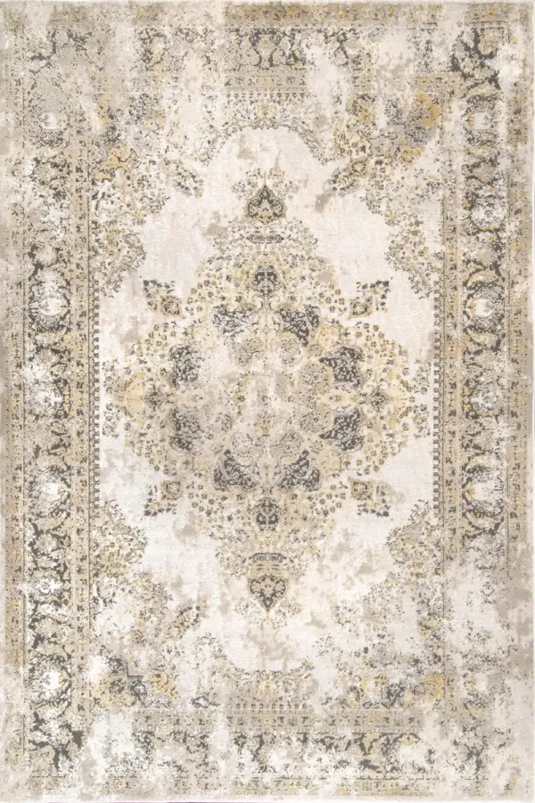 Milky Medallion Rug