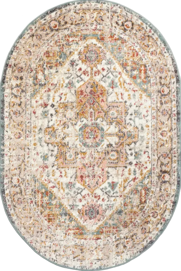 Fading Herati Medallion Rug