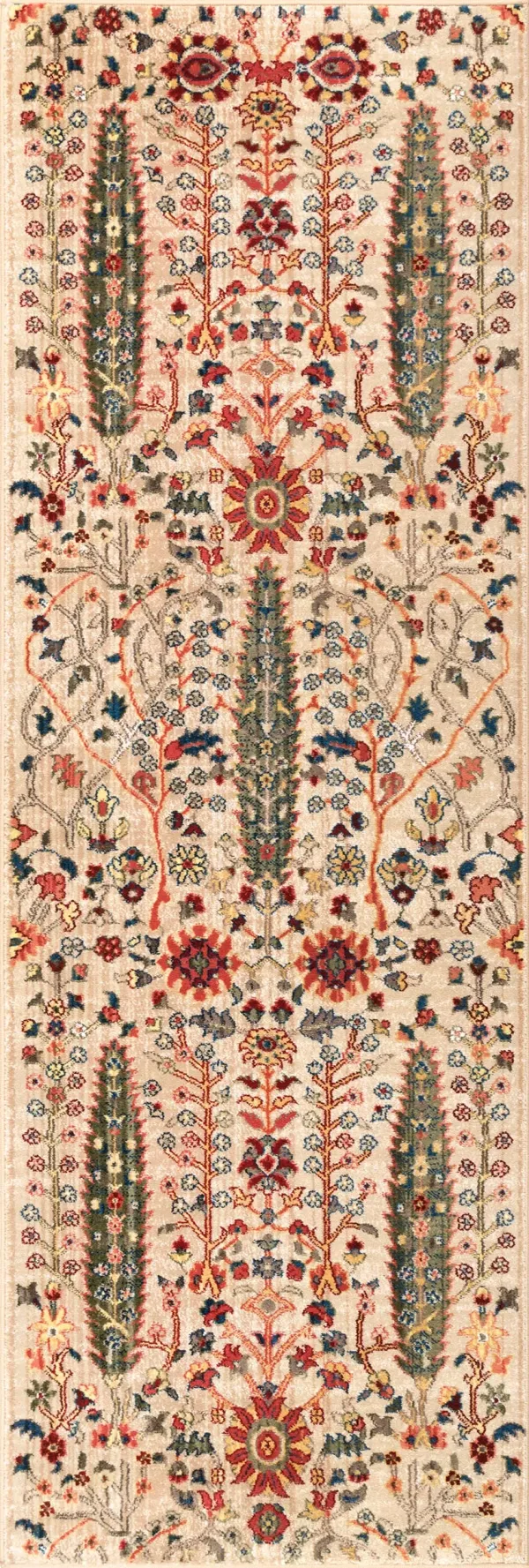 Floral Fringed Rug
