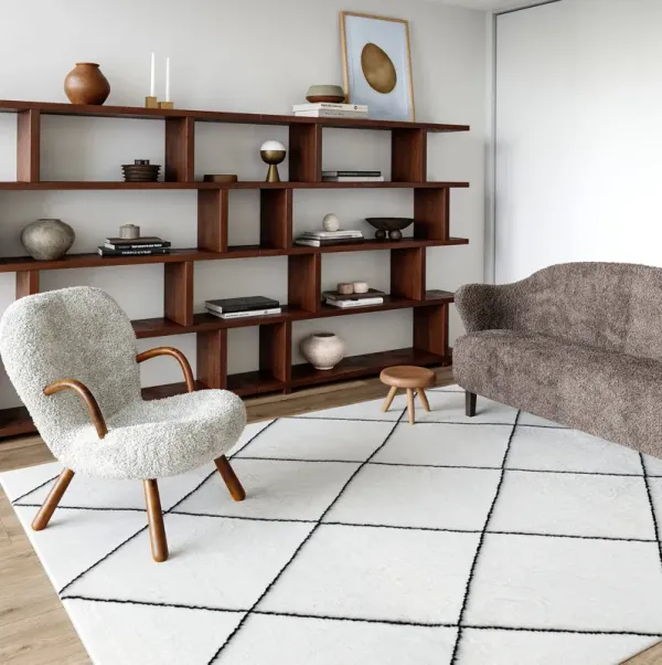 Addy Trellis Washable Shag Rug