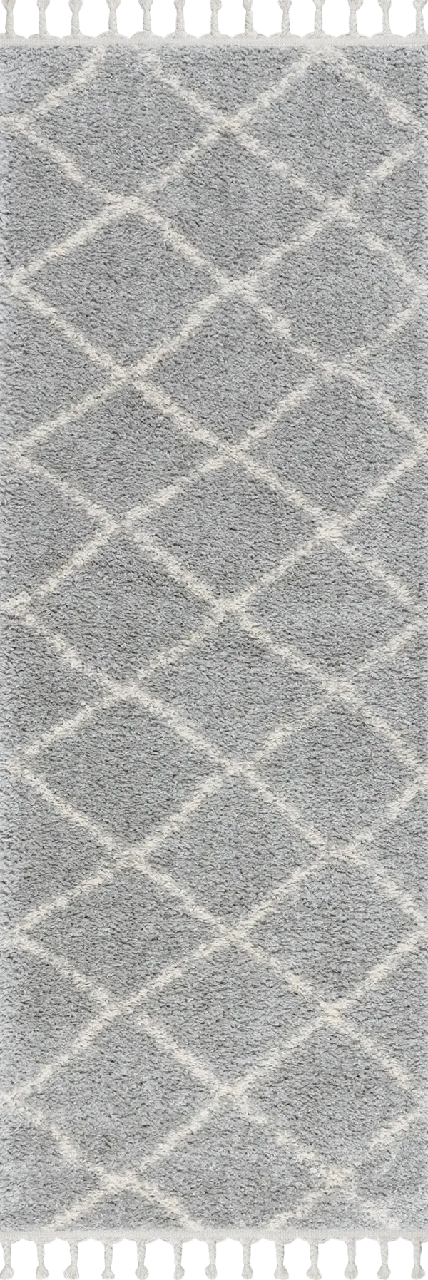 Jessie Moroccan Lattice Tassel Area Rug