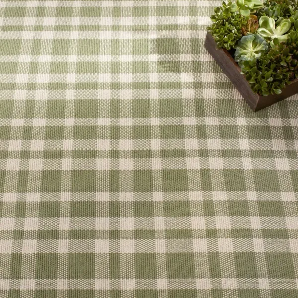 Tattersall Handwoven Cotton Rug