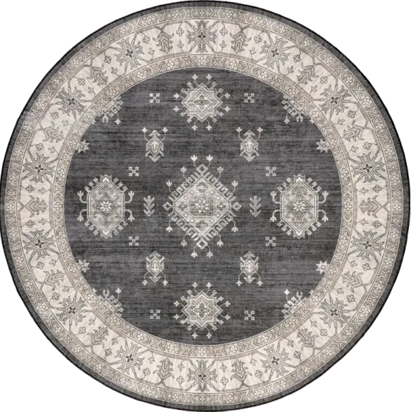 Andrea Bordered Washable Rug