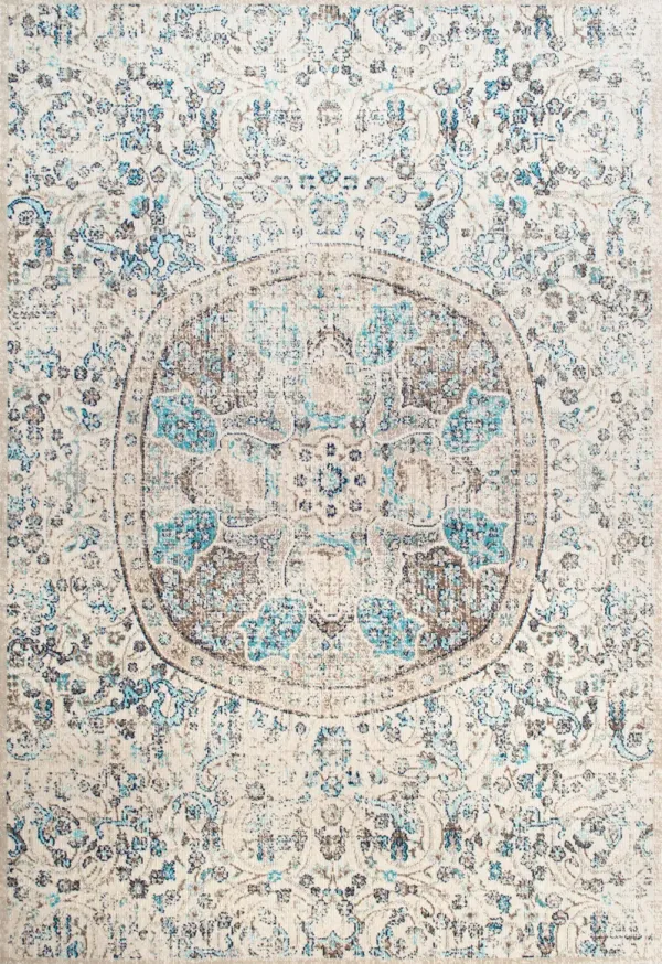 Floral Encompass Mandala Rug