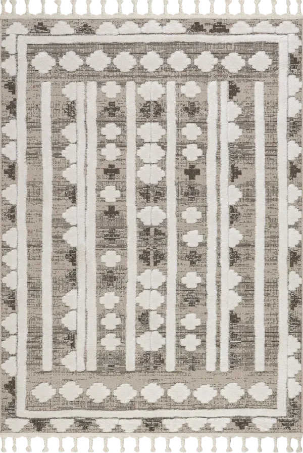 Audience Geometric Tasseled Rug