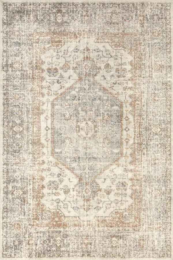 Vintage Medallion Washable Rug