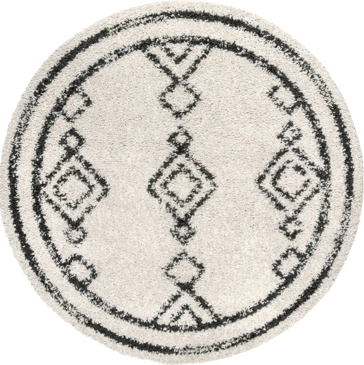 Moroccan Diamond Drop Tassel Rug