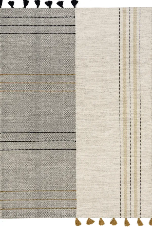 Hudson Alternating Tassel Rug