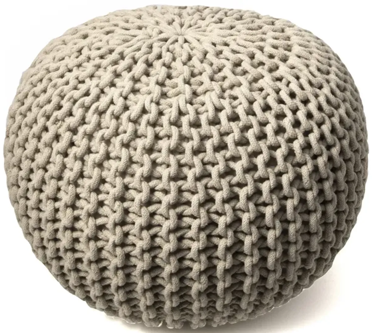 Knitted Cotton Pouf