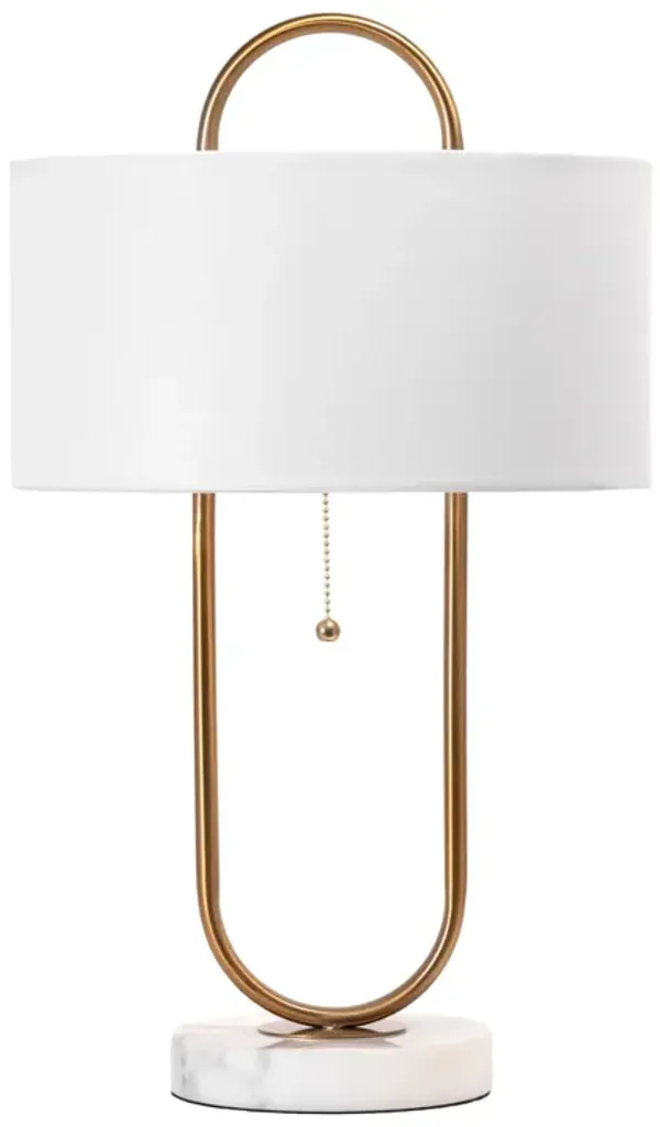 20-inch Oblong Steel Hoop Table Lamp