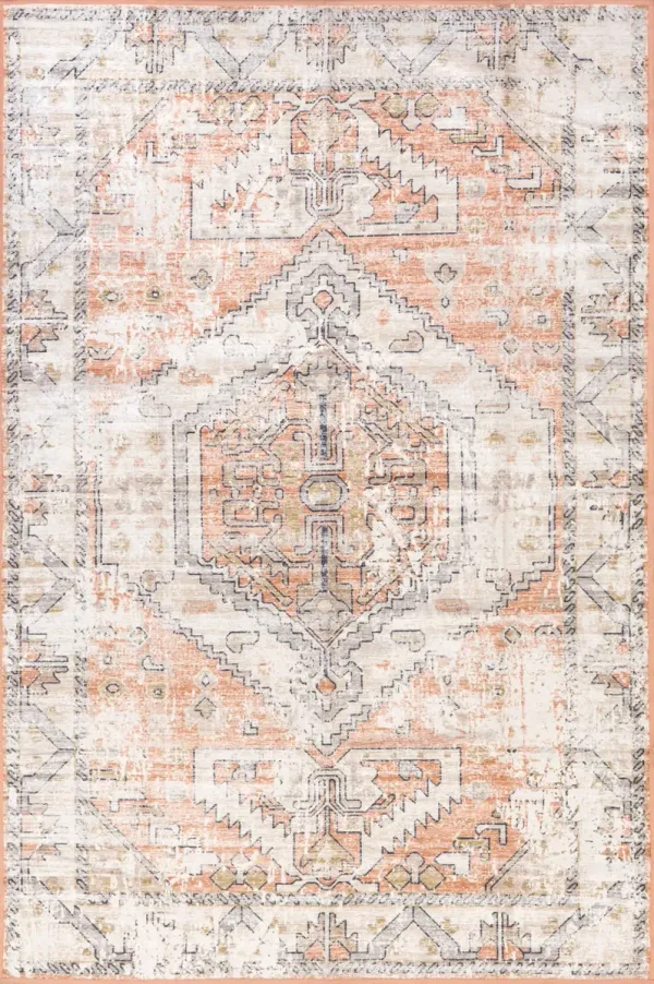 Aarti Medallion Washable Rug