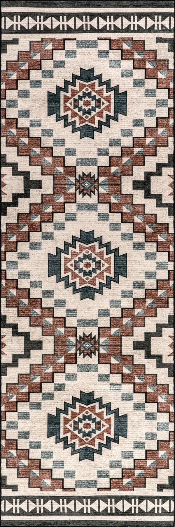 Violeta Timeless Medallion Spill Proof Washable Rug