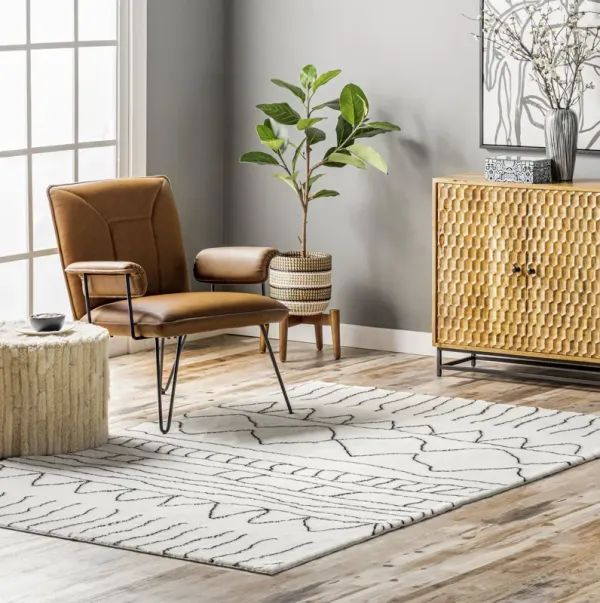 Ramona Striped Washable Shag Rug