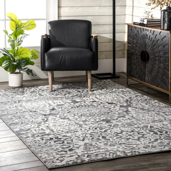 Ombre Rosettes Rug