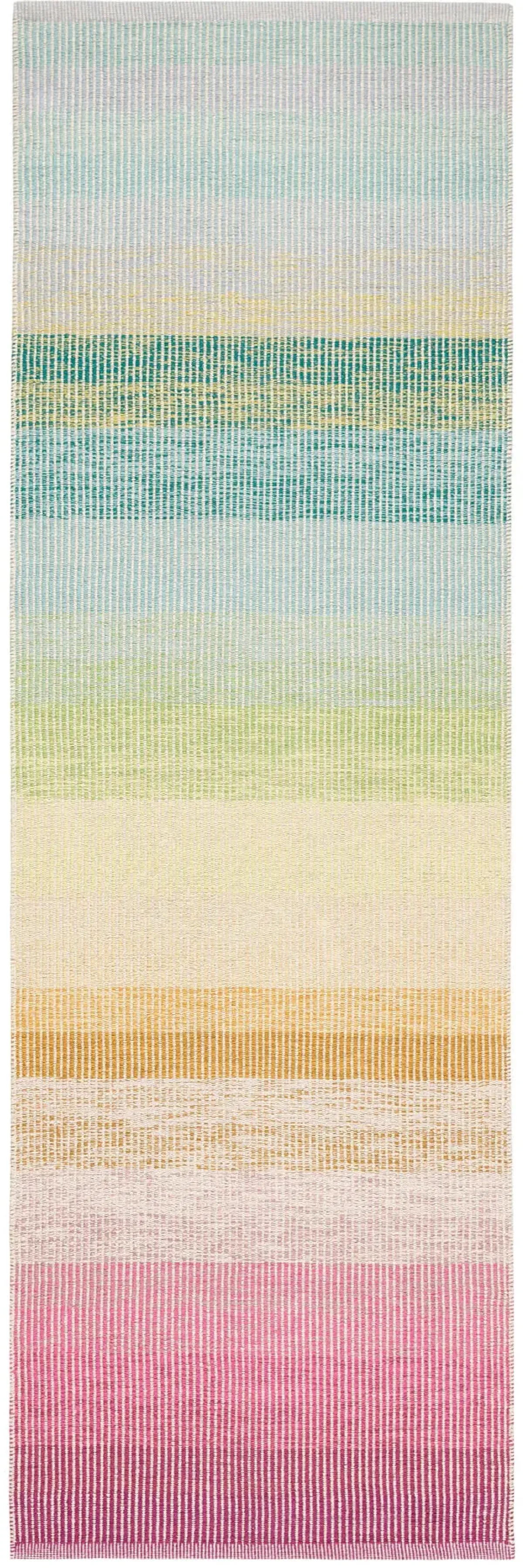 Watercolor Horizon Handwoven Cotton Rug