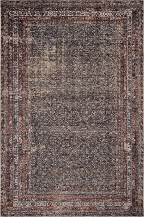 Vasali Bordered Traditional Washable Rug