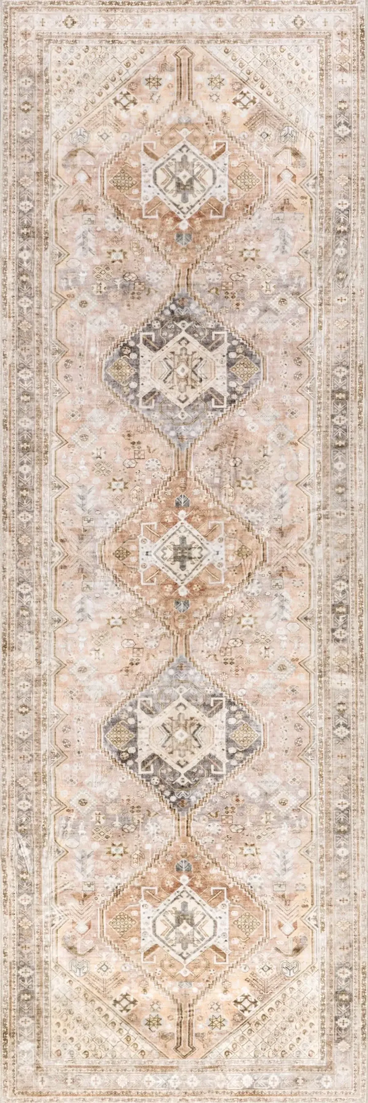 Neriah Medallion Washable Rug
