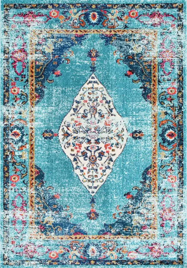 Iris Fading Oriental Medallion Rug