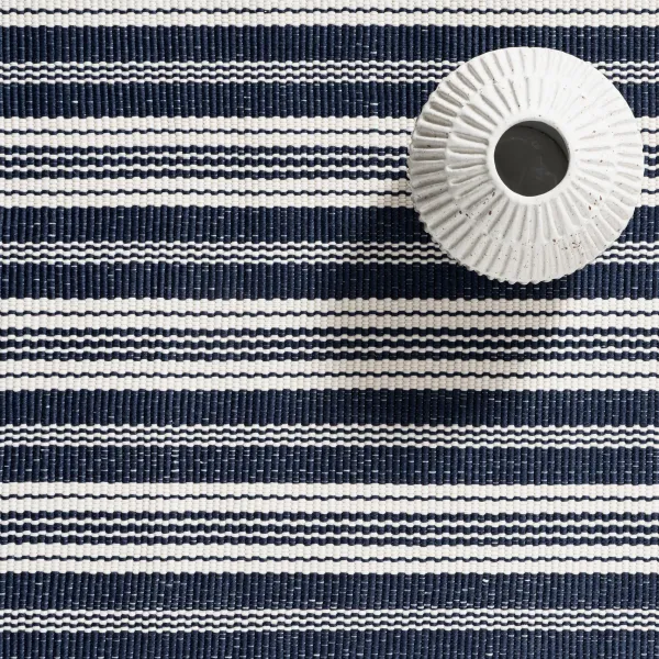 Ticking Stripe Handwoven Indoor/Outdoor Rug
