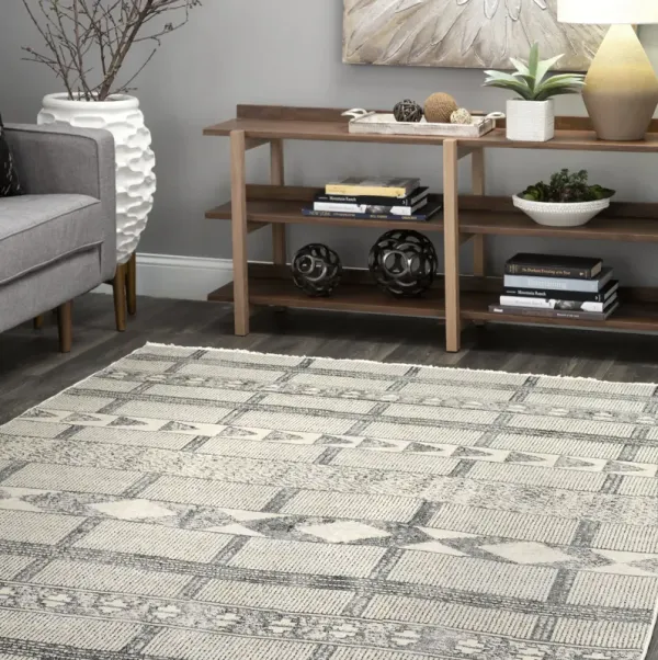 Tribal Cross Striped Rug