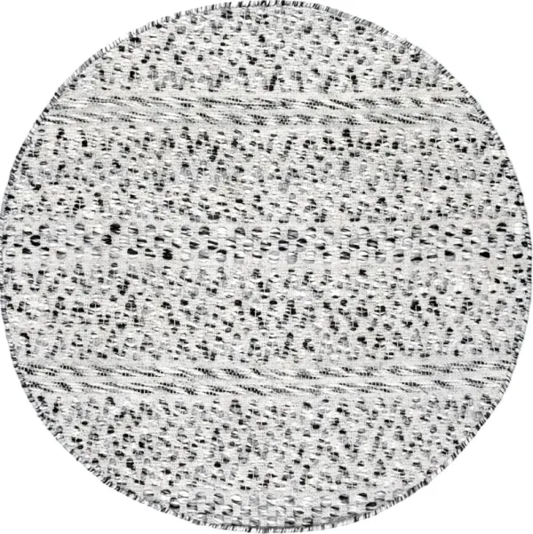 Reversible Striped Bands Indoor/Outdoor Rug