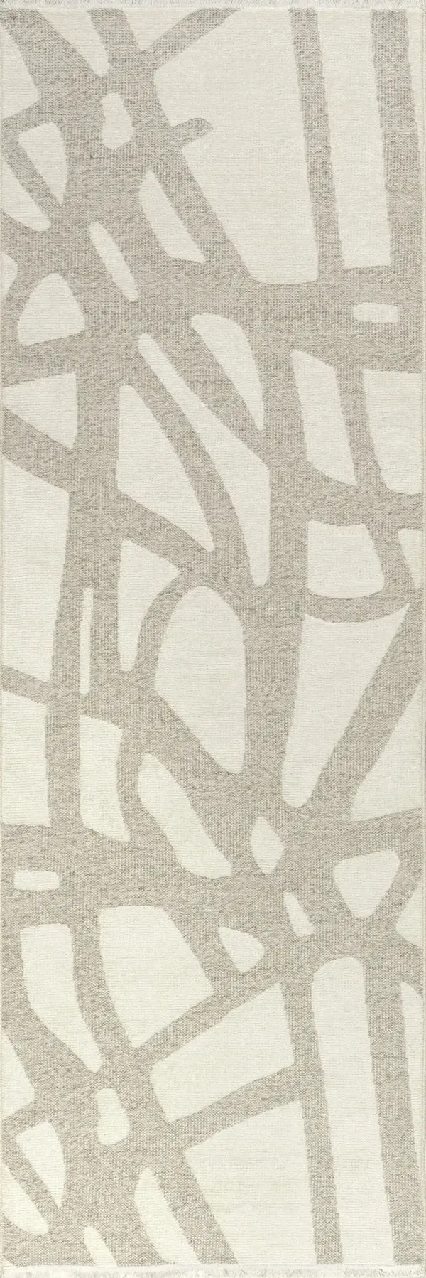 Claude Abstract Fringed Reversible Washable Rug