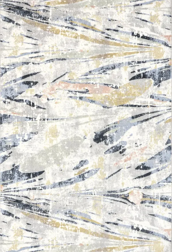 Kristine Washable Faded Splatter Rug