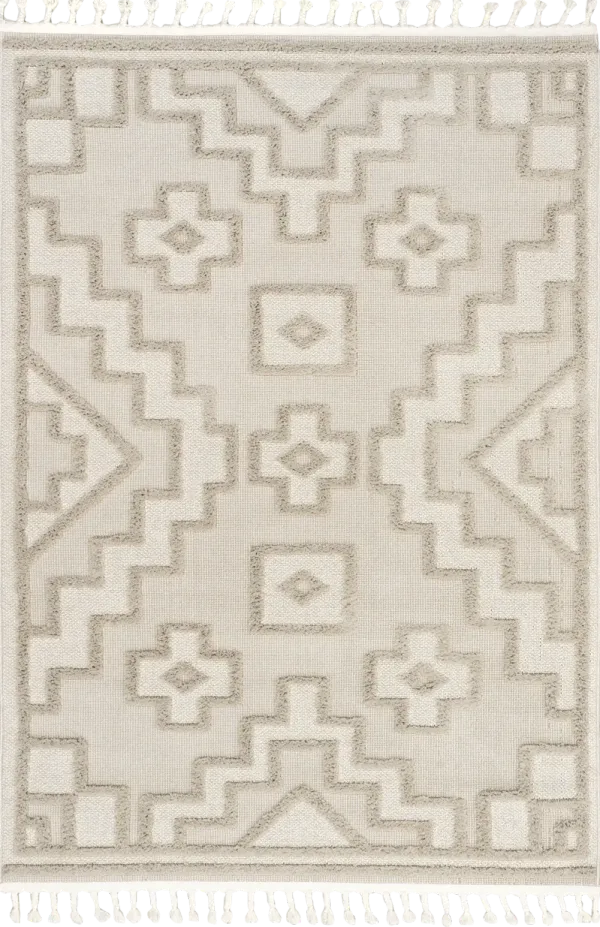 Lacee Moroccan Tasseled Rug