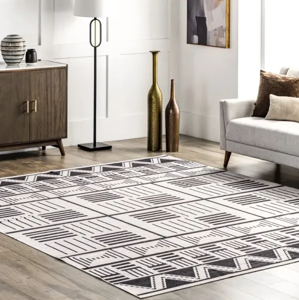 Teresa Washable Banded Rug