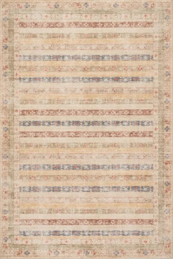 Raji Hand-Tufted Multi-Stripe Wool-Blend Rug