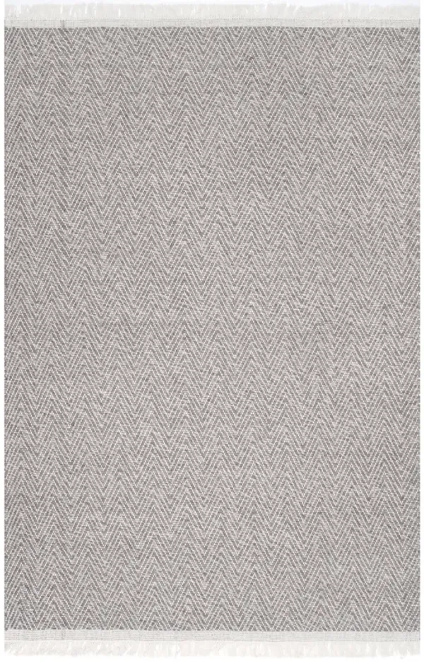 Wool Chevrons Tassel Rug