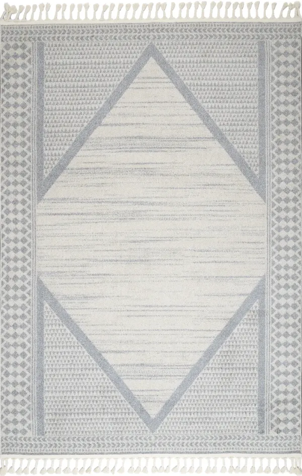 Tarnished Medallion Tassel Rug