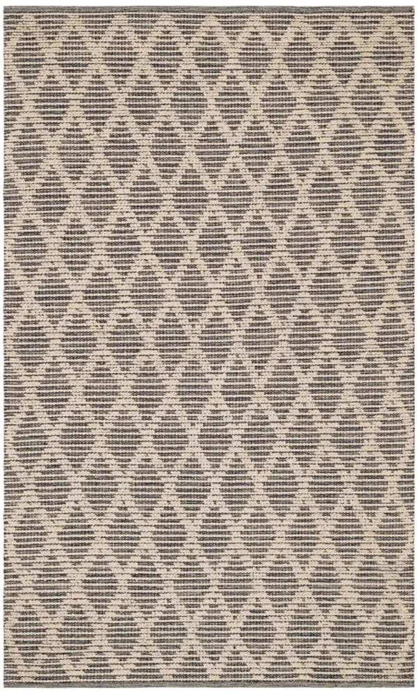 Textured Diamond Handwoven Cotton Rug