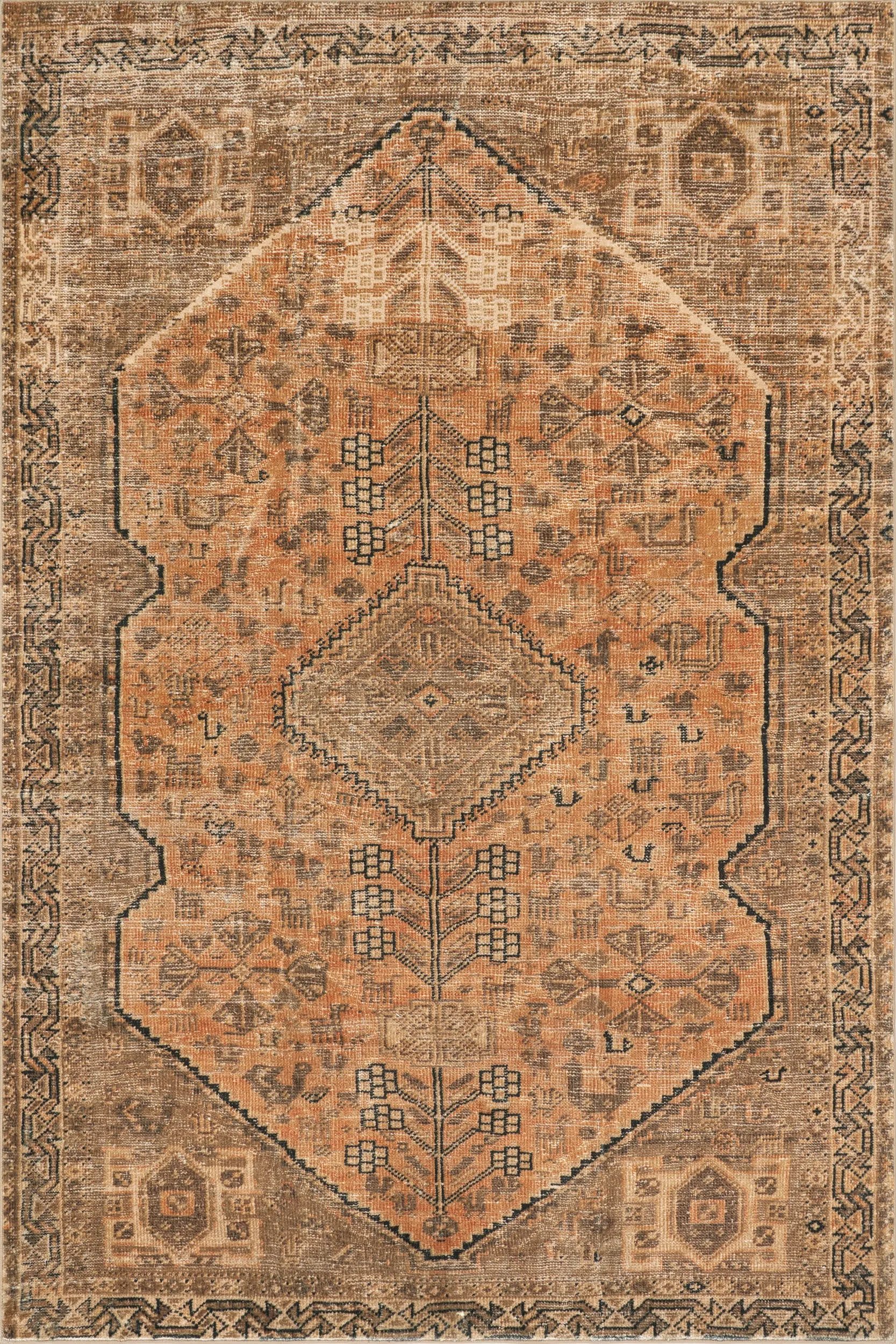 Marth Medallion Washable Rug
