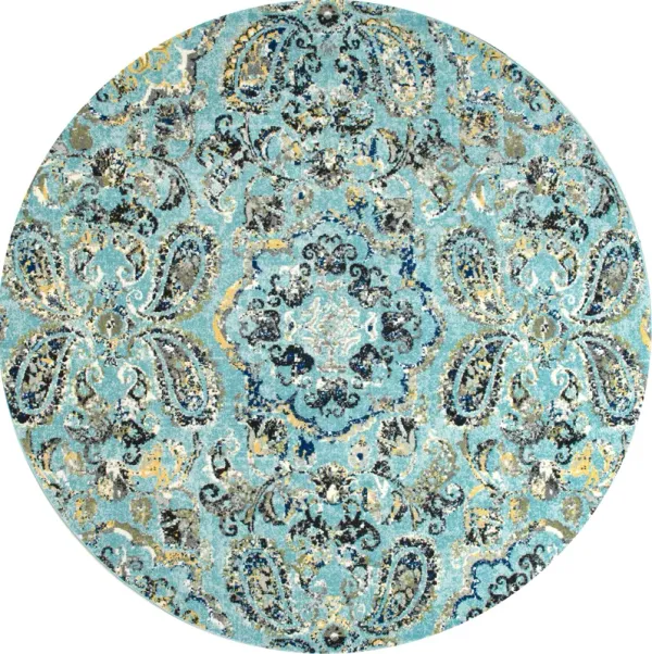 Pointelle Paisley Rug