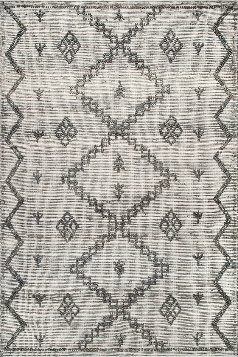 Textured Moroccan Jute Rug