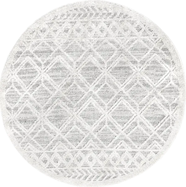 Shaggy Lattice Tassel Rug