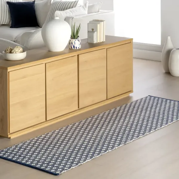 Dainty Diamond Handwoven Cotton Rug