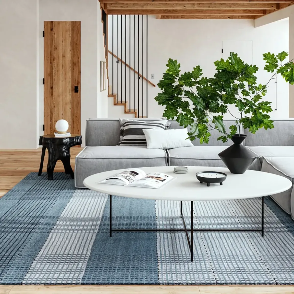 Oregon Plaid Wool Rug