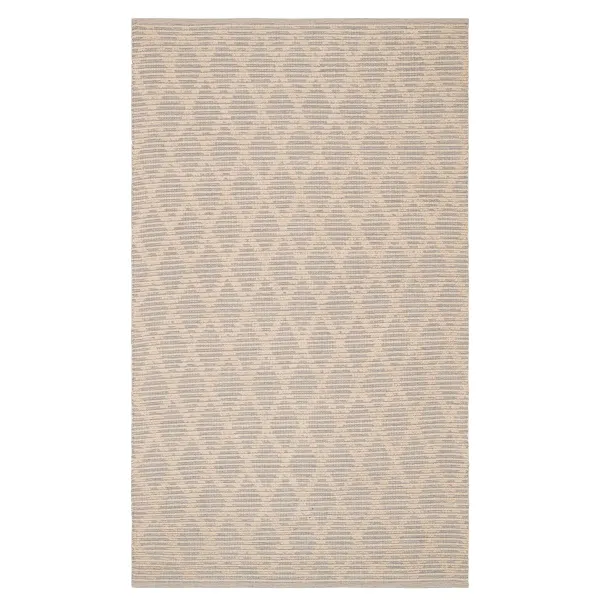 Textured Diamond Handwoven Cotton Rug