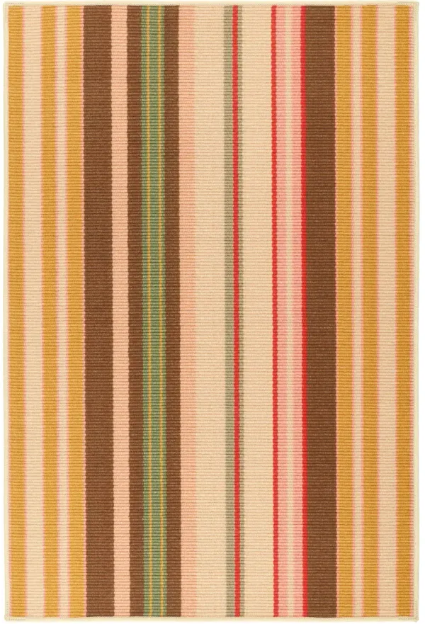 Sienna Stripe Machine Washable Rug