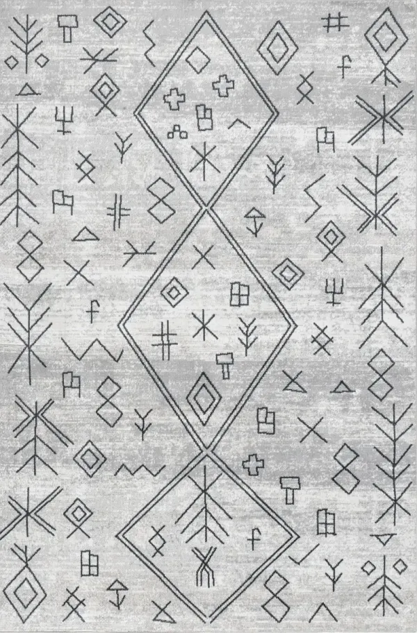 Nina Abstract Mural Washable Rug