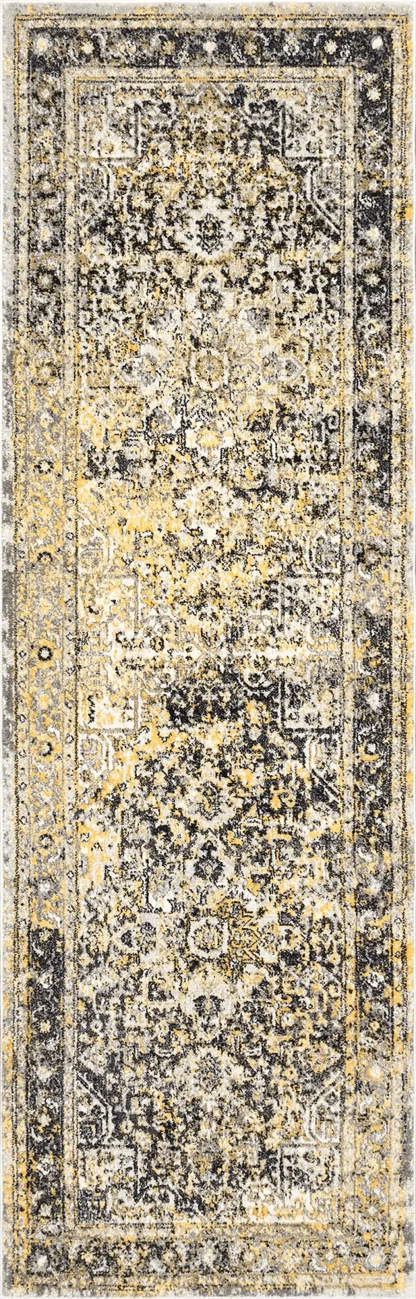 Faded Star Petal Emblem Rug
