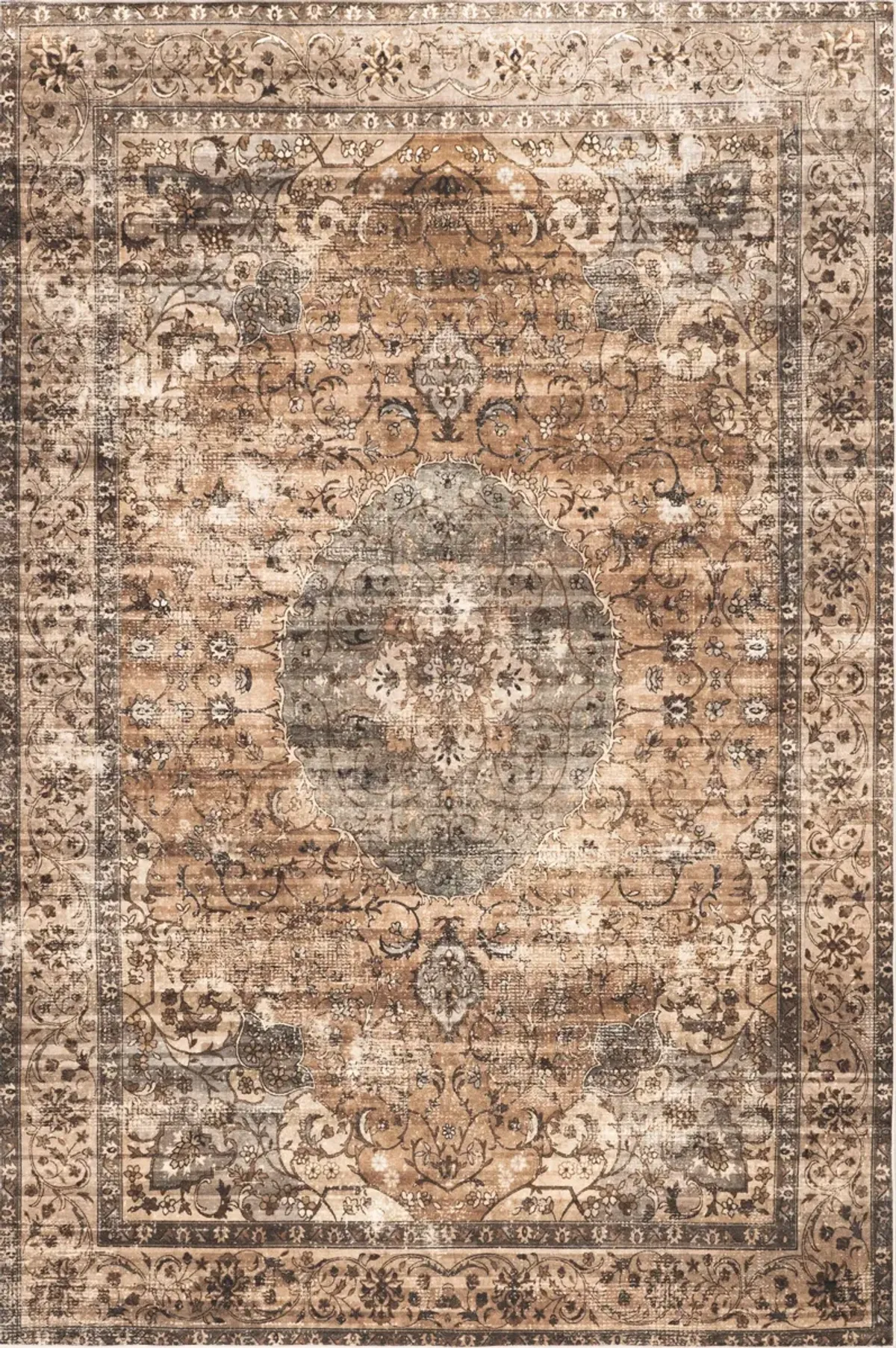 Rivka Medallion Spill Proof Washable Rug