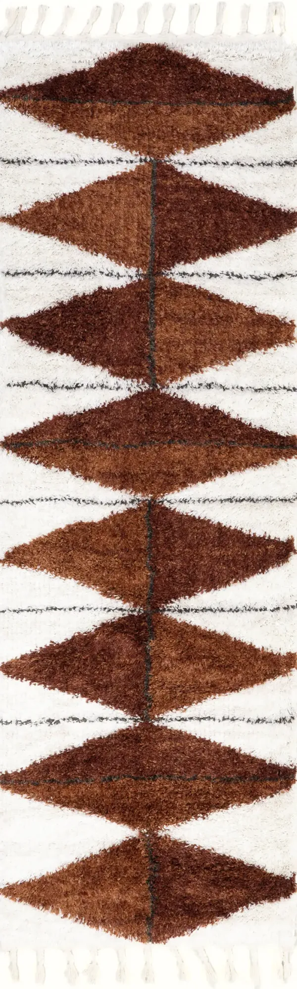 Alexia Diamond Tasseled Rug